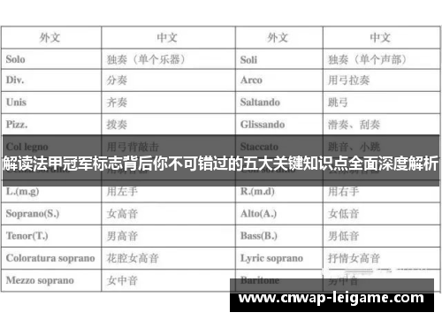 解读法甲冠军标志背后你不可错过的五大关键知识点全面深度解析 解读法甲冠军标志背后你不可错过的五大关键知识点全面深度解析
